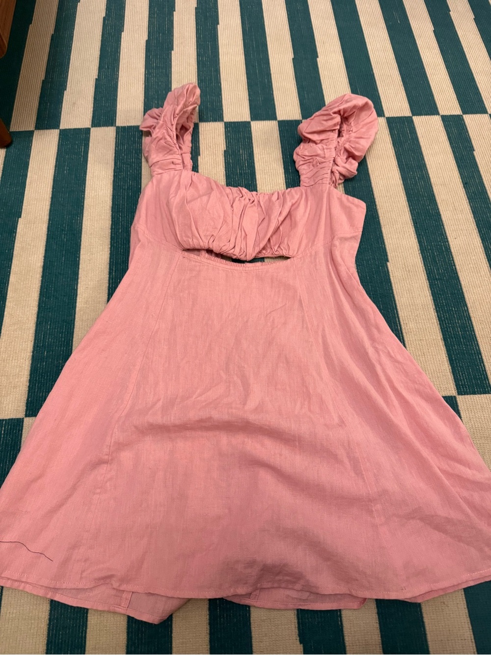 Free People Dusty Pink Ruffle-Strap Sundress